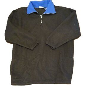 Santana Blue Black & Blue 1/4 Zip Pullover Sweatshirt Women’s XL